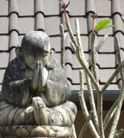 Beautiful old stone buddah