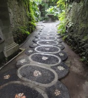 Path to our room at OneWorld Retreat, Kumara Sakti