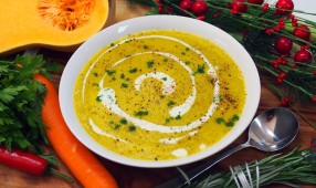 Pumpkin and chestnut soup